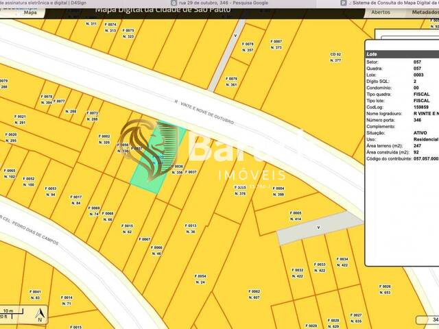 #1160 - Terreno para Venda em São Paulo - SP