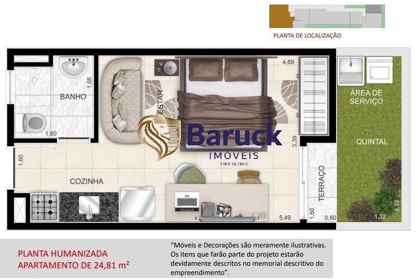 Apartamento, 1 quarto, 24 m² - Foto 8