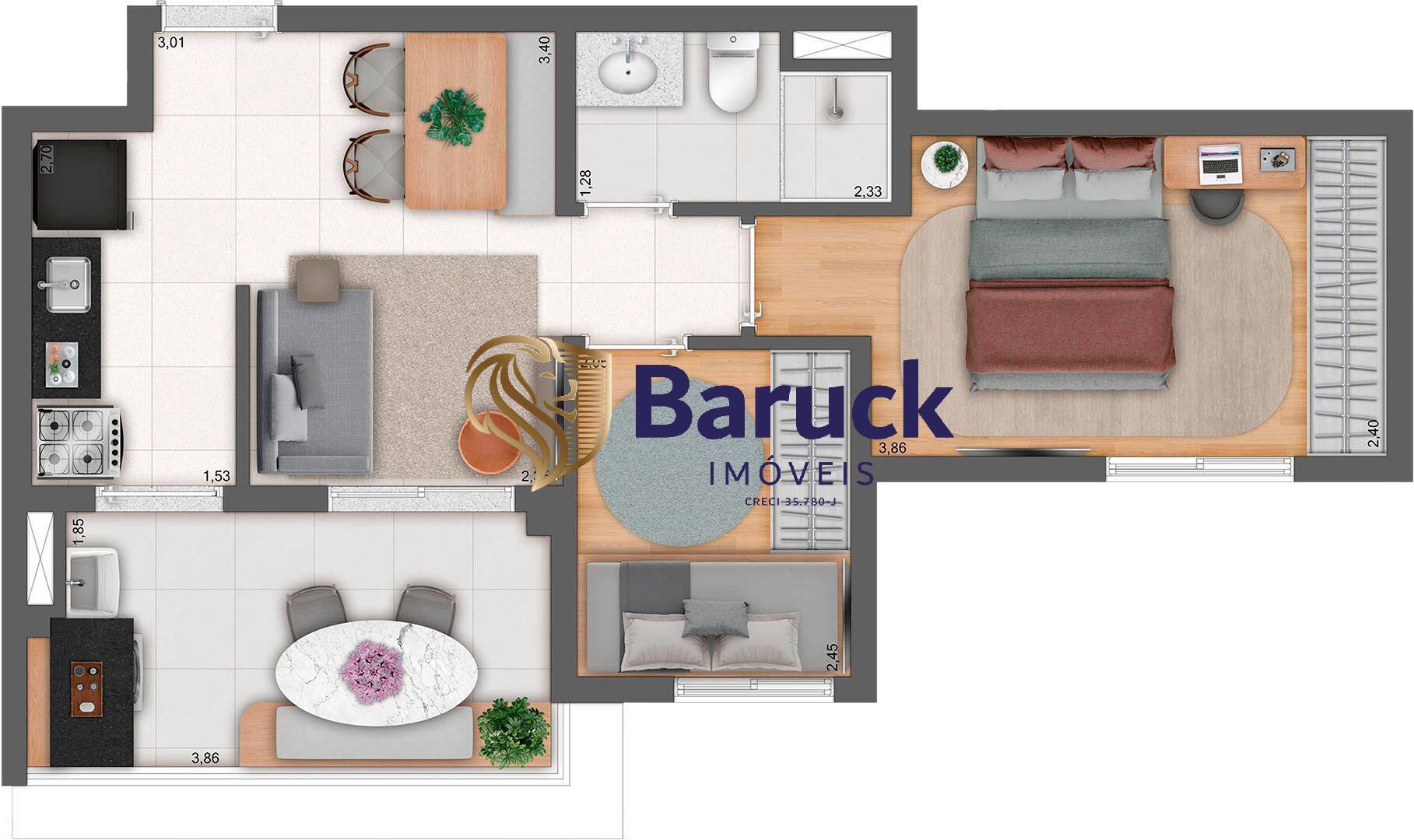 Apartamento, 2 quartos - Foto 22