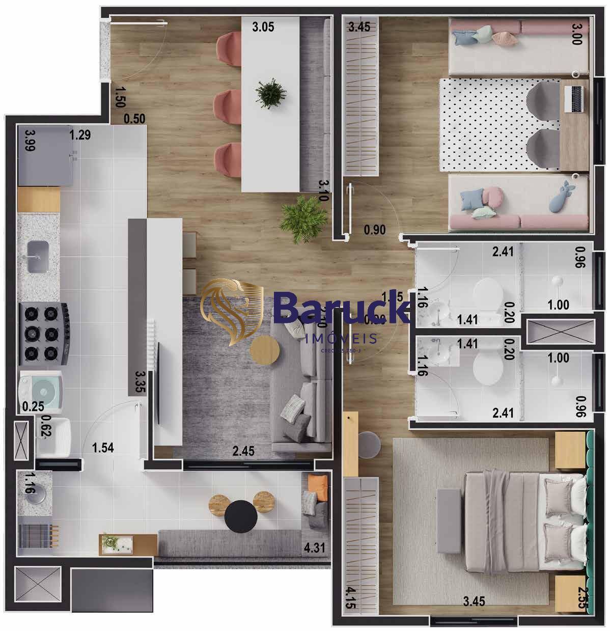 Apartamento, 2 quartos, 65 m² - Foto 21