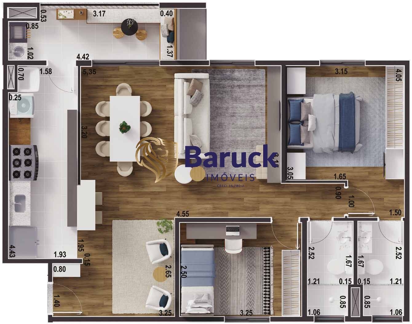 Apartamento, 2 quartos, 65 m² - Foto 24