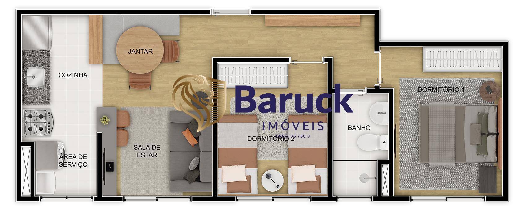 Apartamento, 2 quartos, 43 m² - Foto 13