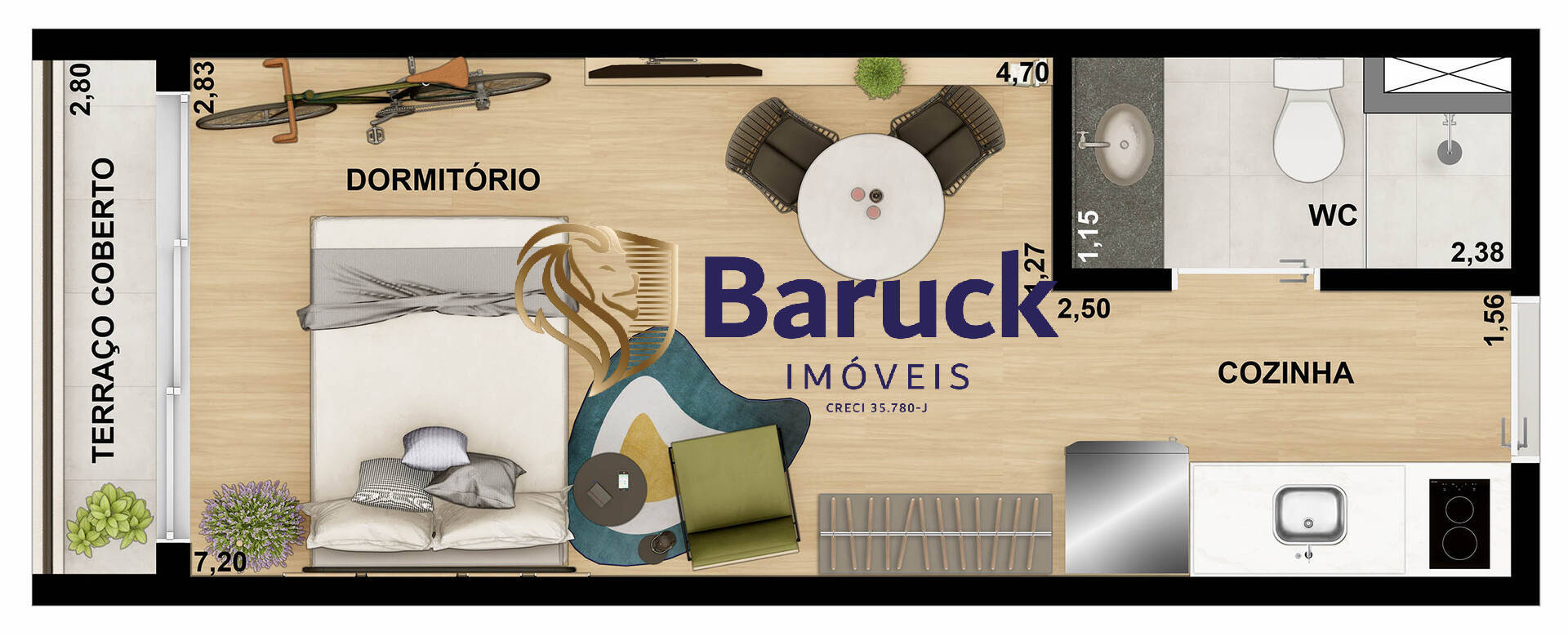 Apartamento, 1 quarto - Foto 10