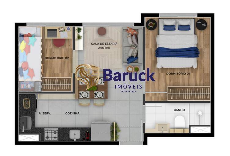 Apartamento, 2 quartos - Foto 5