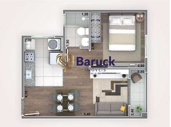 Apartamento, 1 quarto - Foto 6