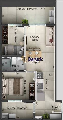 Apartamento, 1 quarto - Foto 2