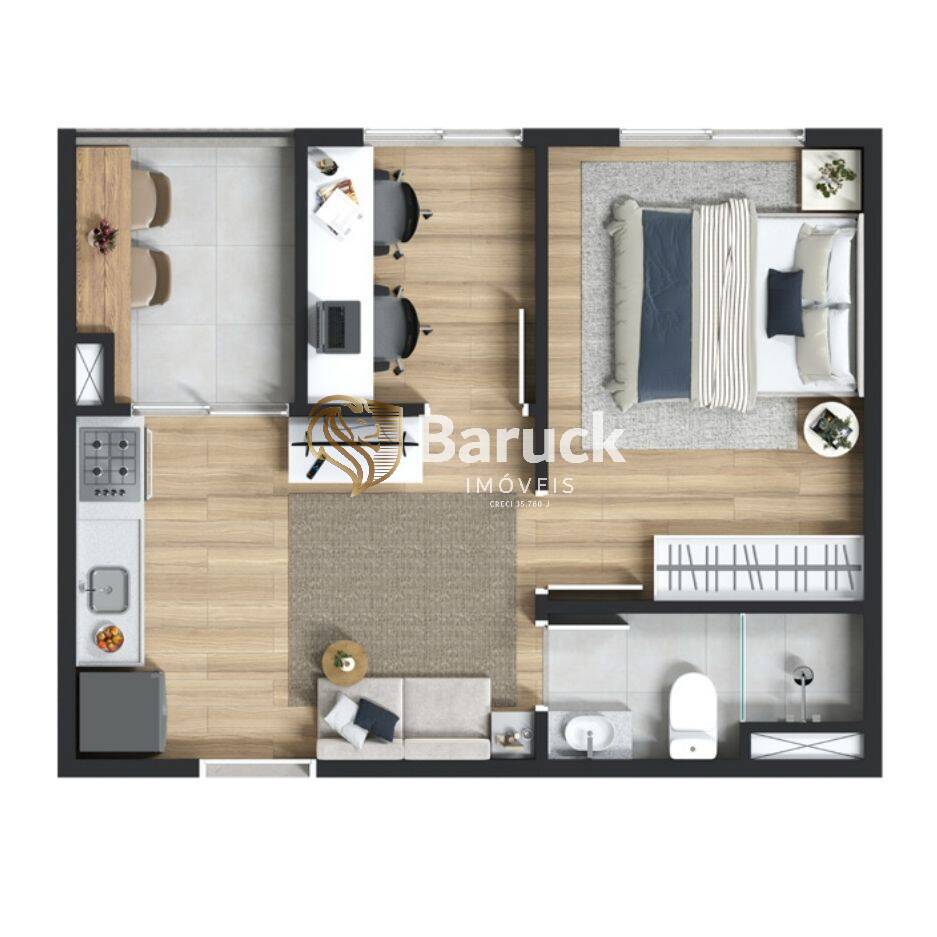 Apartamento, 1 quarto - Foto 7