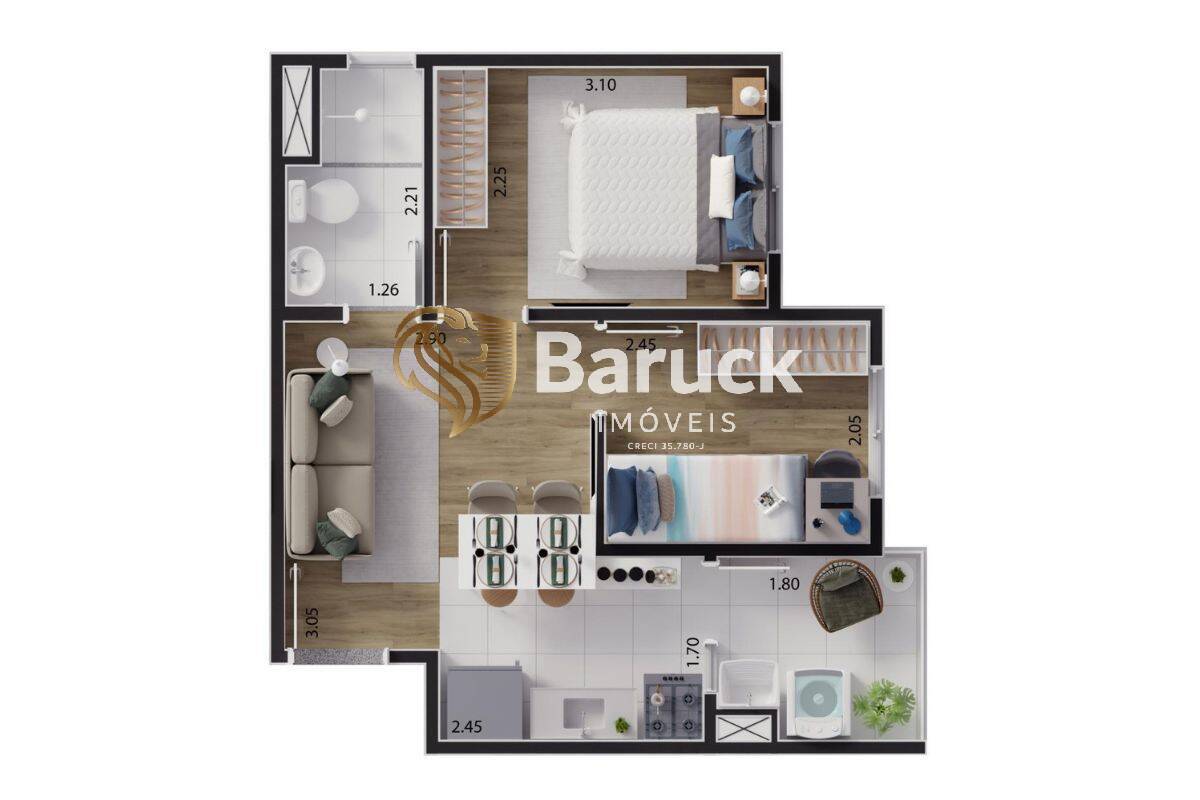 Apartamento, 2 quartos - Foto 10