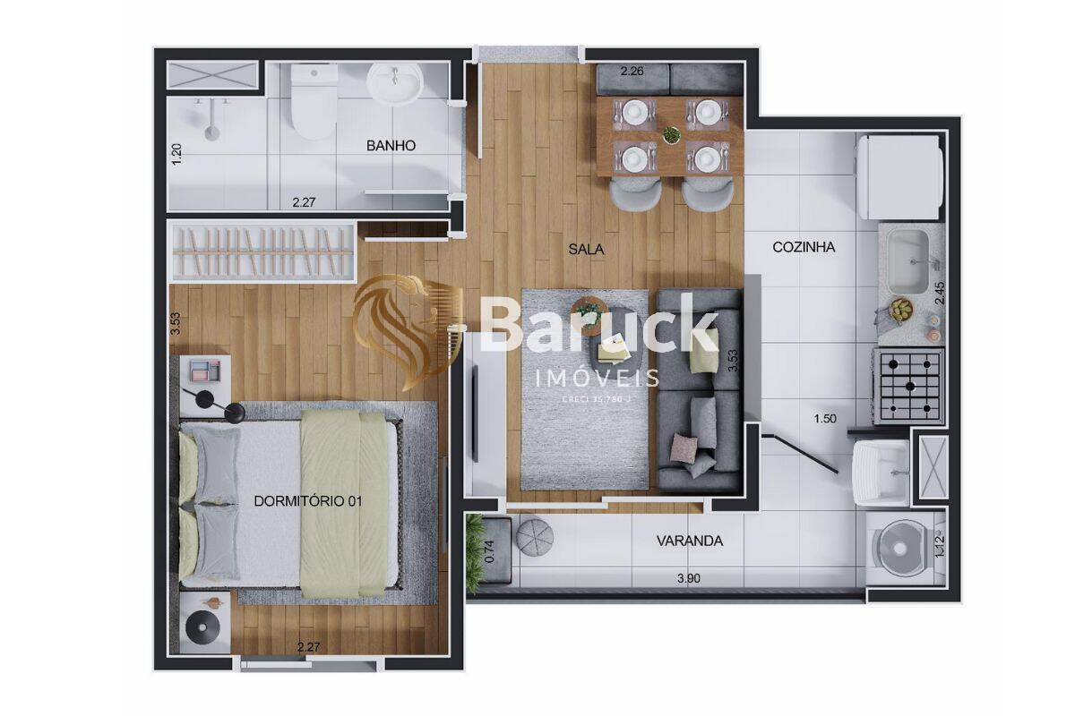 Apartamento, 2 quartos - Foto 9