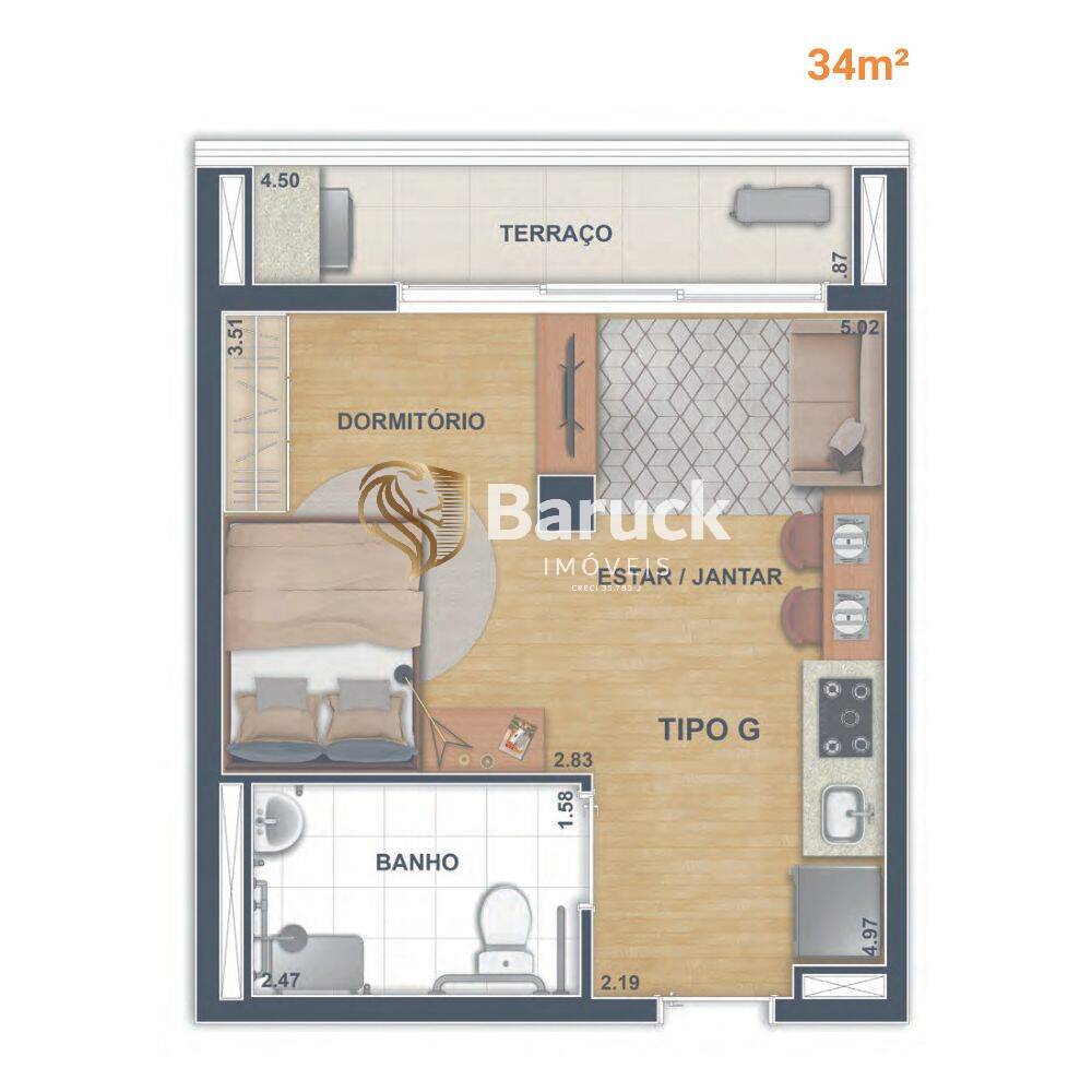 Apartamento, 2 quartos - Foto 12