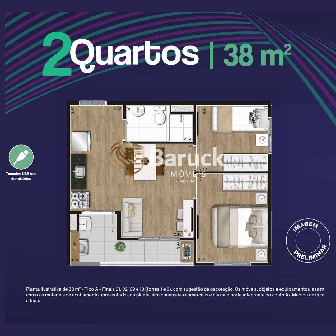 Apartamento, 2 quartos - Foto 17