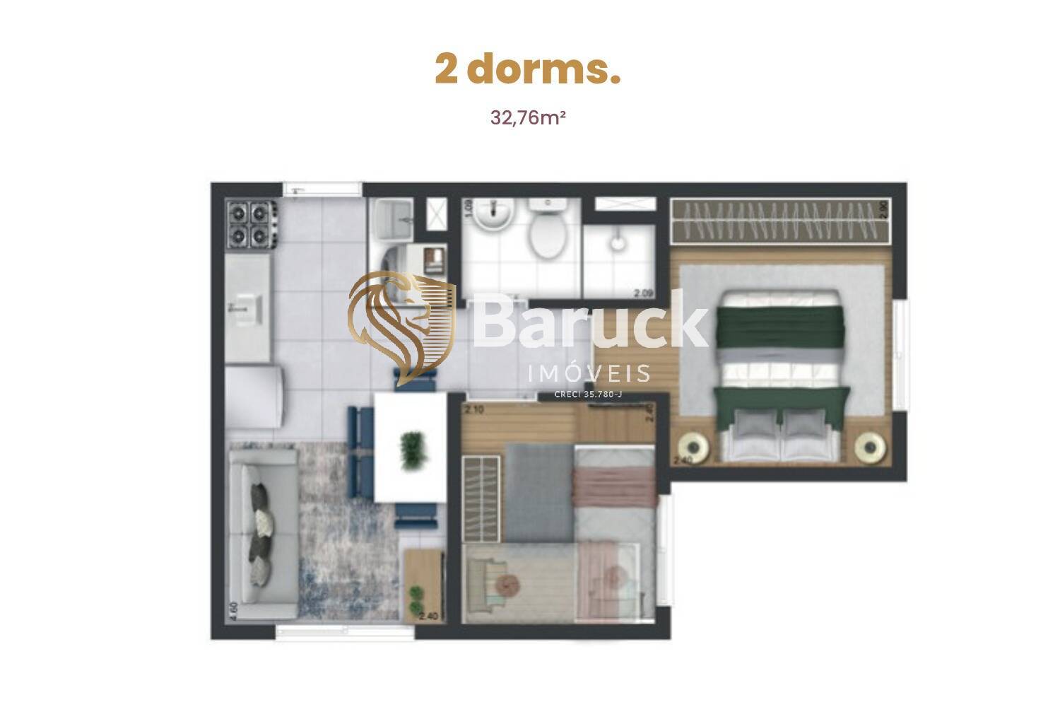 Apartamento, 2 quartos - Foto 5