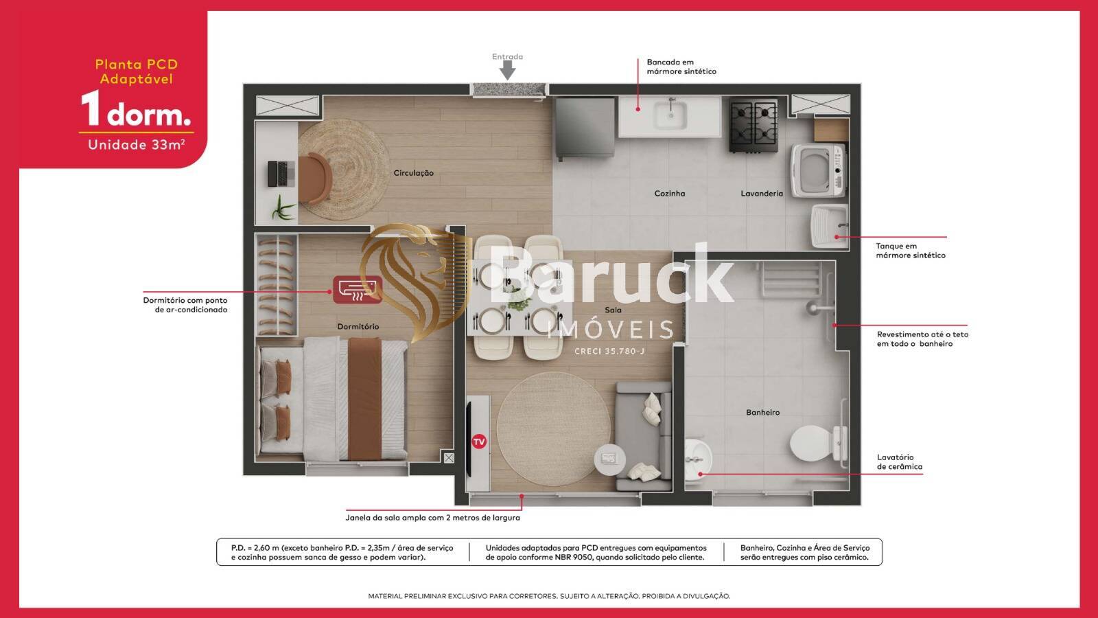 Apartamento, 1 quarto - Foto 7